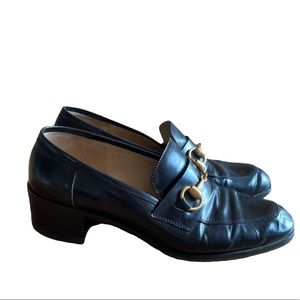 SOLD Authentic Gucci Loafers with slight heel
